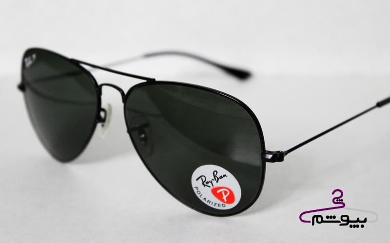 عینک آفتابی مشکی برند Rayban کد 480